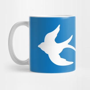 White Flying Swallow Mug